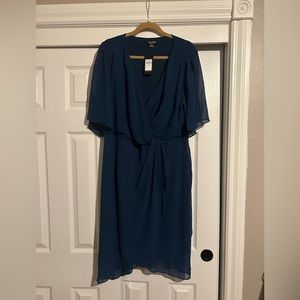 City chic drk teal dress